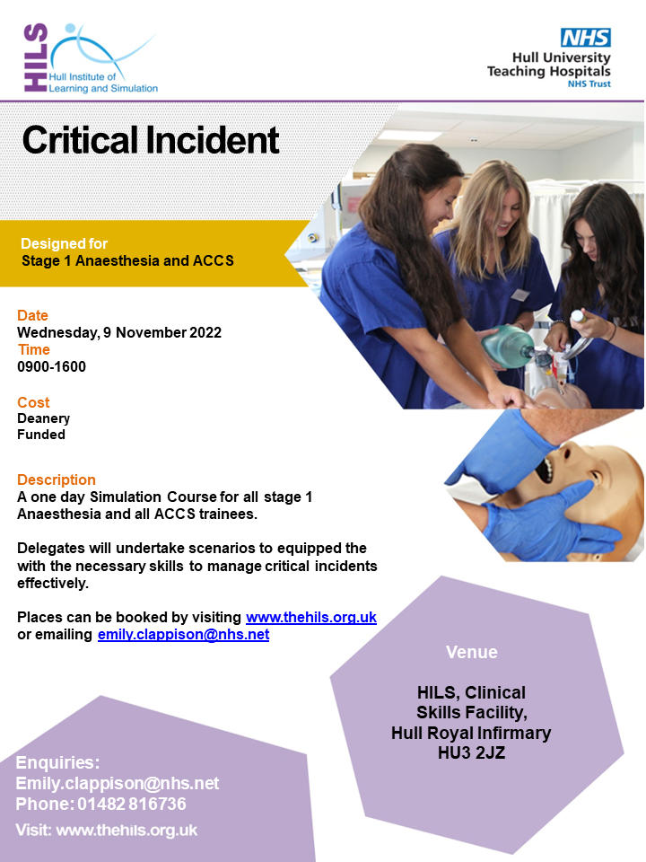 Practical Skills and Simulation Courses Health Education Yorkshire